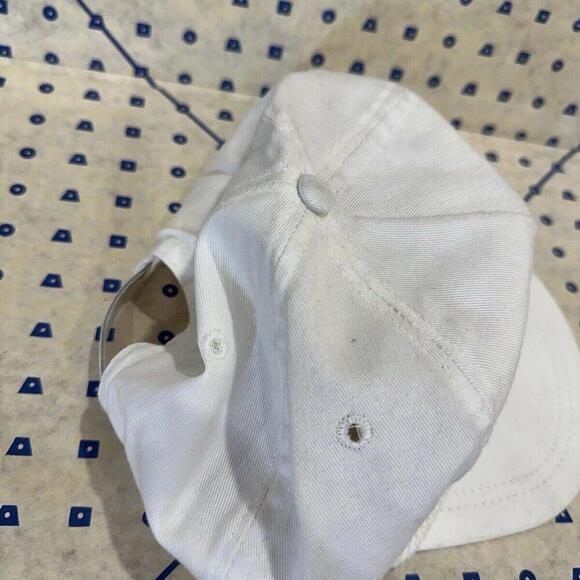 Vintage White Snapback Trucker Hat Rope Flat Bill Heritage - Picture 5 of 9